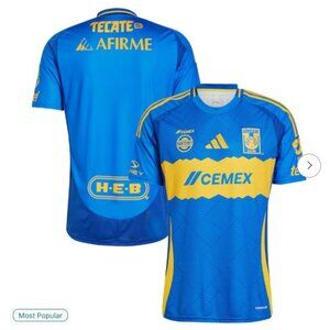Size Medium - $100 Tigres Liga MX UANL adidas 2024/25 Away Authentic Jersey - Bl
